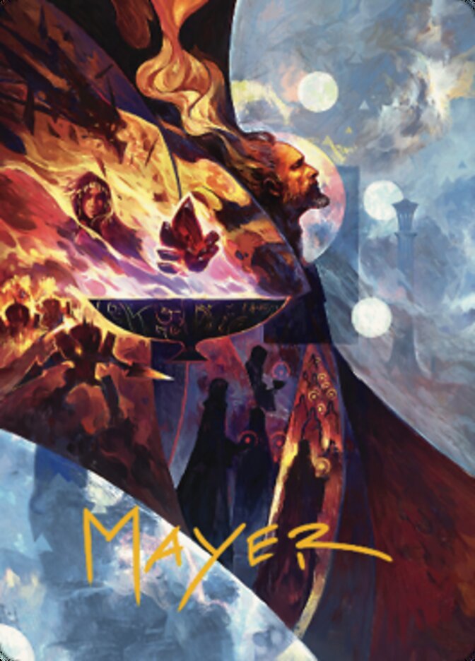 Urza's Command Art Card (Gold-Stamped Signature) [The Brothers' War Art Series] | Good Games Cannington
