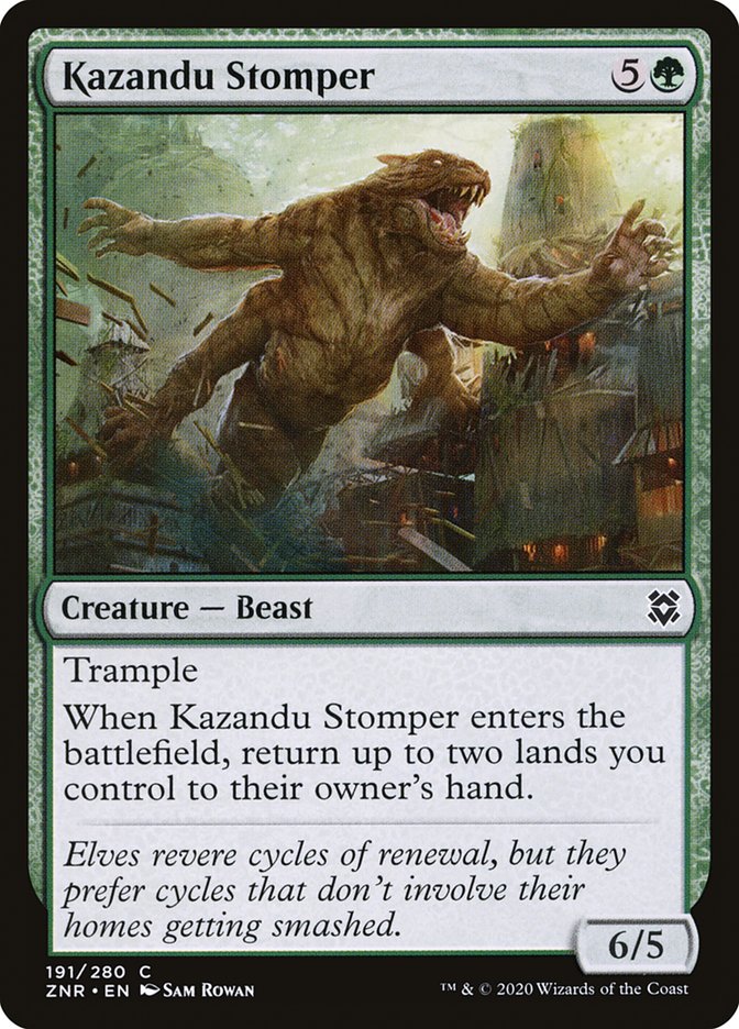 Kazandu Stomper [Zendikar Rising] | Good Games Cannington