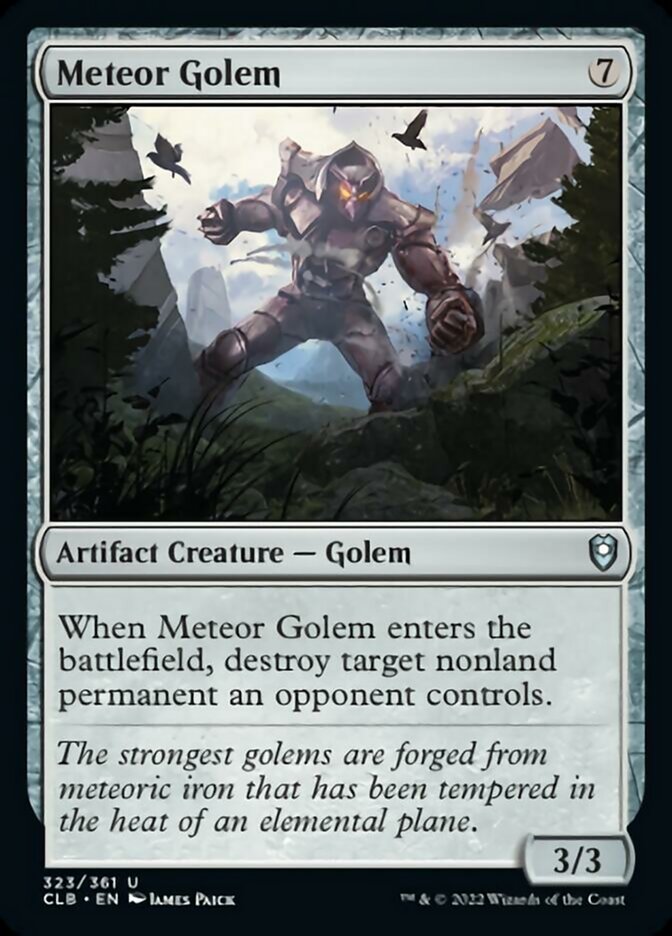 Meteor Golem [Commander Legends: Battle for Baldur's Gate] | Good Games Cannington