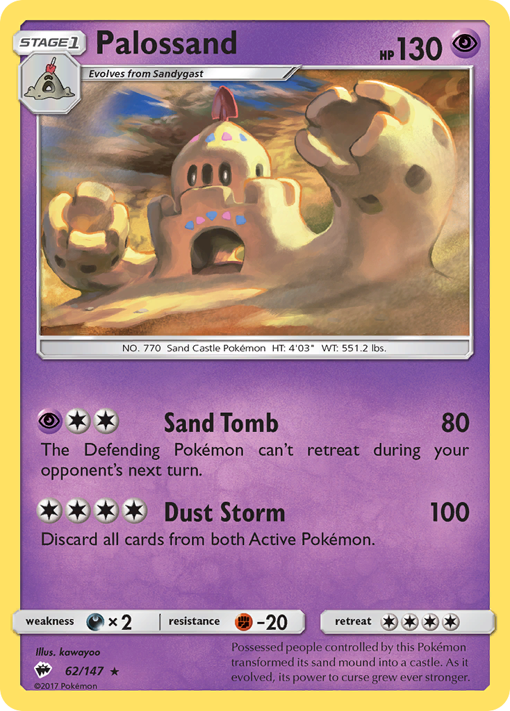 Palossand (62/147) [Sun & Moon: Burning Shadows] | Good Games Cannington