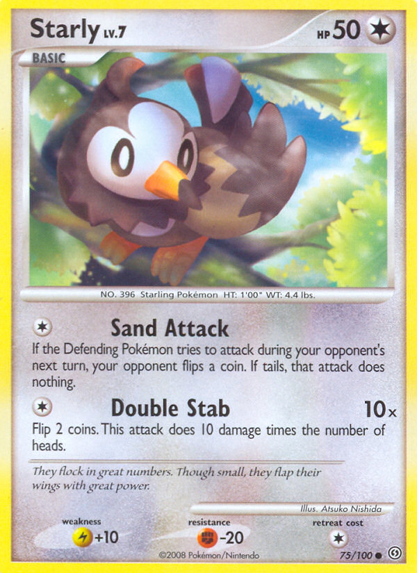 Starly (75/100) [Diamond & Pearl: Stormfront] | Good Games Cannington