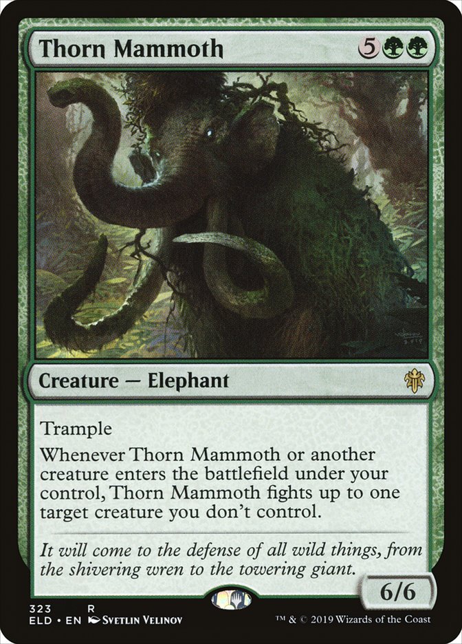 Thorn Mammoth [Throne of Eldraine] | Good Games Cannington