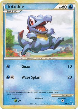 Totodile (14/30) [HeartGold & SoulSilver: Trainer Kit - Gyarados] | Good Games Cannington