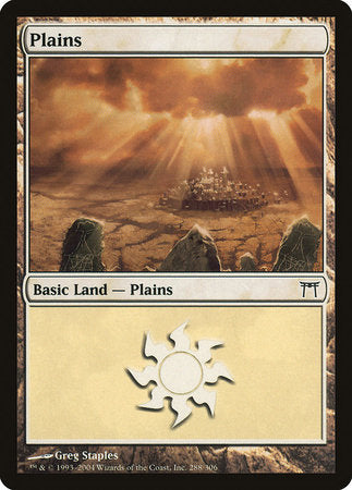 Plains (288) [Champions of Kamigawa] | Good Games Cannington