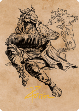 Korlessa, Scale Singer Art Card (Gold-Stamped Signature) [Commander Legends: Battle for Baldur's Gate Art Series] | Good Games Cannington