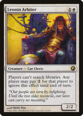 Leonin Arbiter [Scars of Mirrodin] | Good Games Cannington