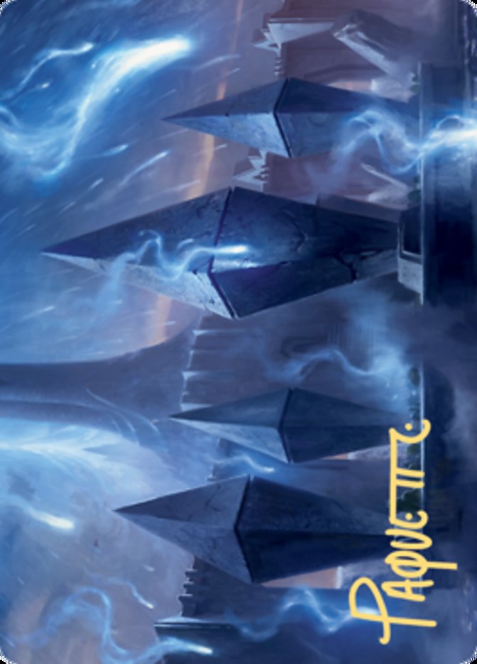 Sea Gate Restoration Art Card (Gold-Stamped Signature) [Zendikar Rising Art Series] | Good Games Cannington