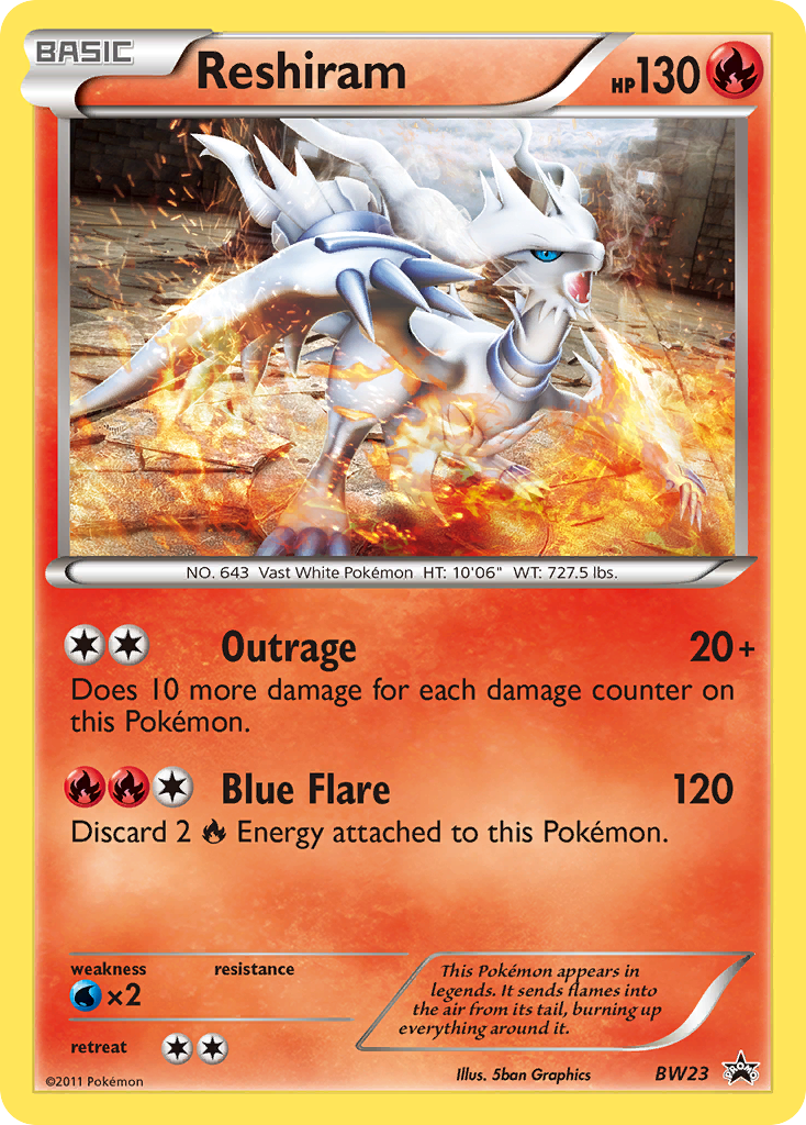 Reshiram (BW23) [Black & White: Black Star Promos] | Good Games Cannington