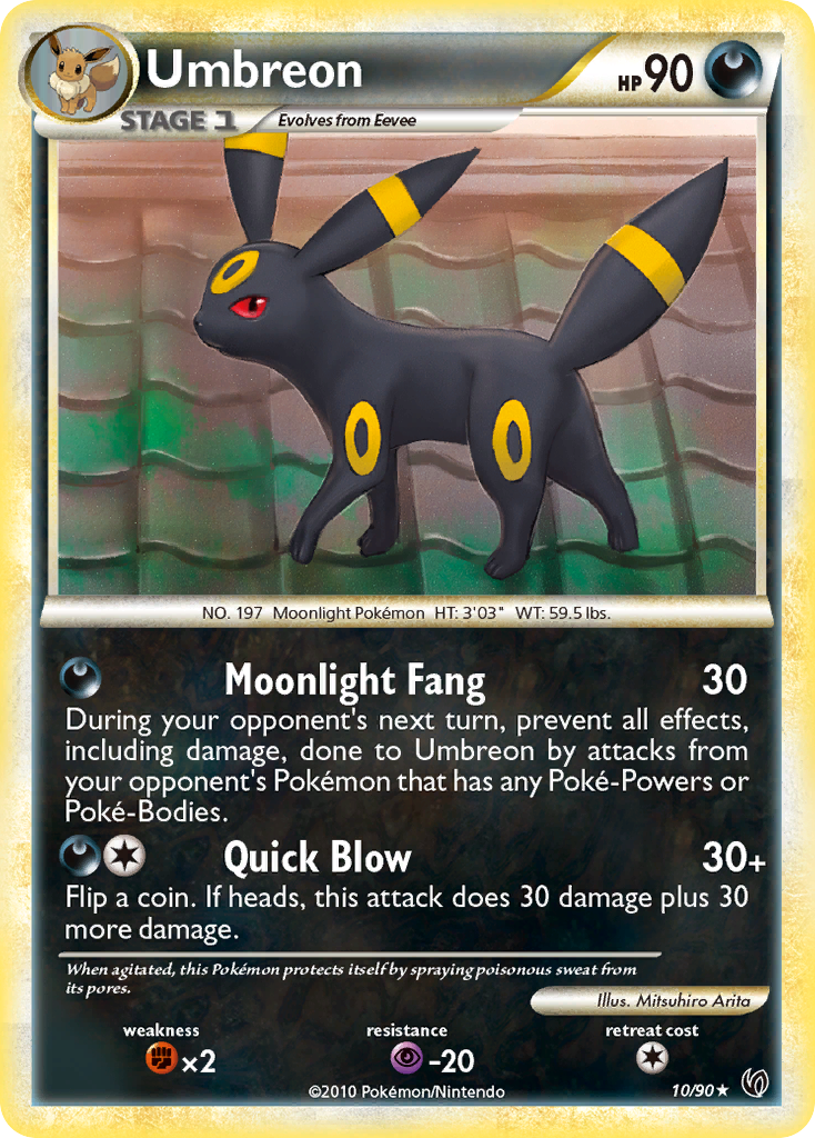 Umbreon (10/90) [HeartGold & SoulSilver: Undaunted] | Good Games Cannington