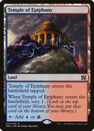 Temple of Epiphany [Duel Decks: Elves vs. Inventors] | Good Games Cannington