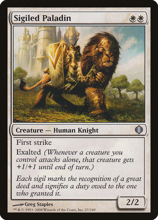 Sigiled Paladin [Shards of Alara] | Good Games Cannington