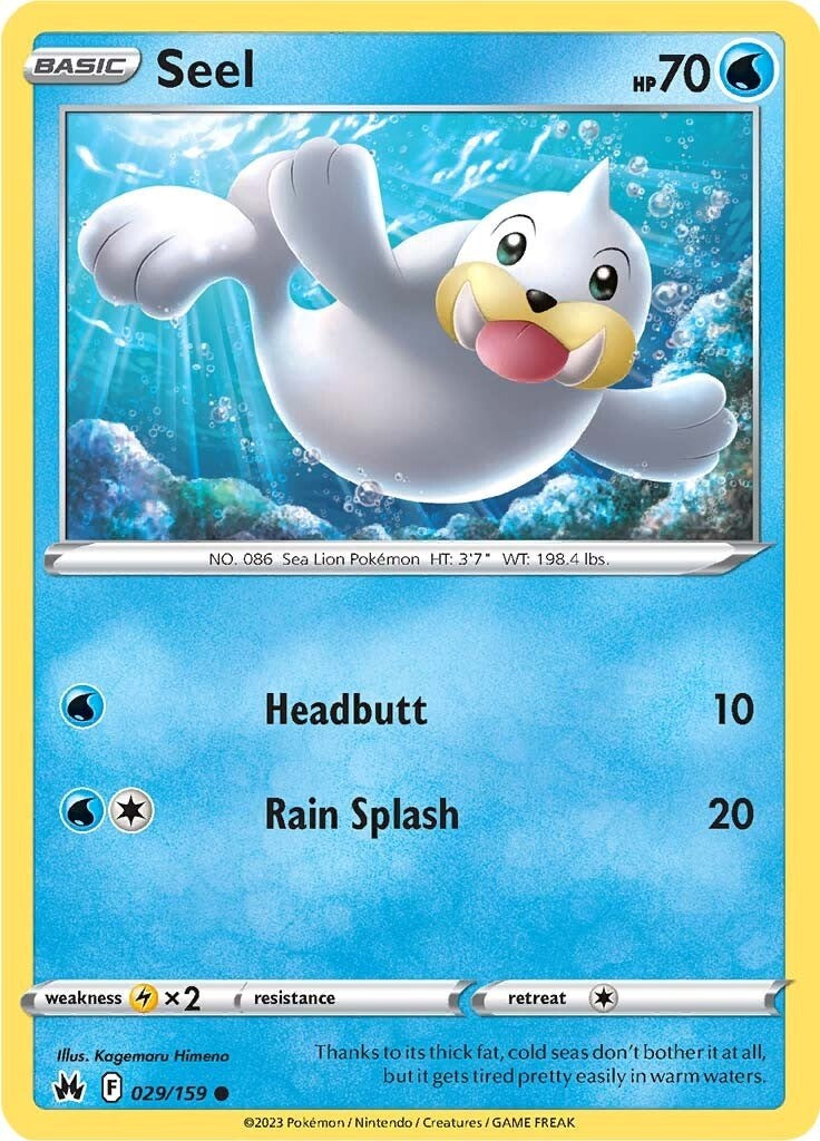 Seel (029/159) [Sword & Shield: Crown Zenith] | Good Games Cannington