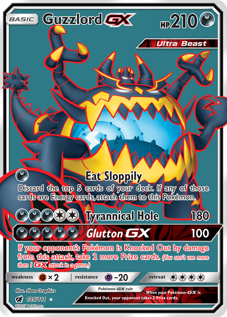 Guzzlord GX (105/111) [Sun & Moon: Crimson Invasion] | Good Games Cannington
