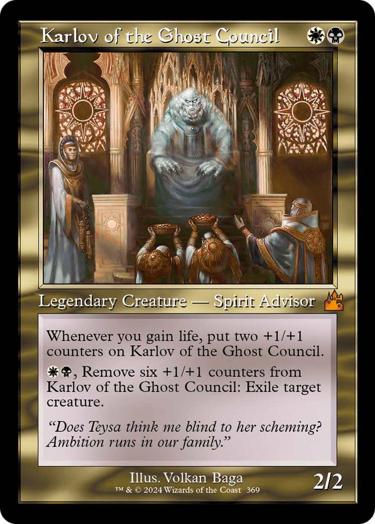 Karlov of the Ghost Council (Retro Frame) [Ravnica Remastered] | Good Games Cannington