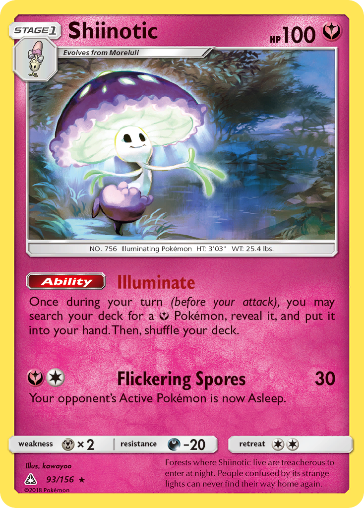 Shiinotic (93/156) [Sun & Moon: Ultra Prism] | Good Games Cannington