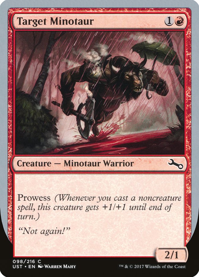 Target Minotaur (Rain Art) [Unstable] | Good Games Cannington