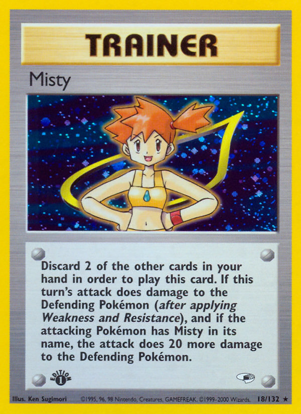 Misty (18/132) [Gym Heroes 1st Edition] | Good Games Cannington