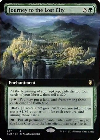 Journey to the Lost City (Extended Art) [Commander Legends: Battle for Baldur's Gate] | Good Games Cannington