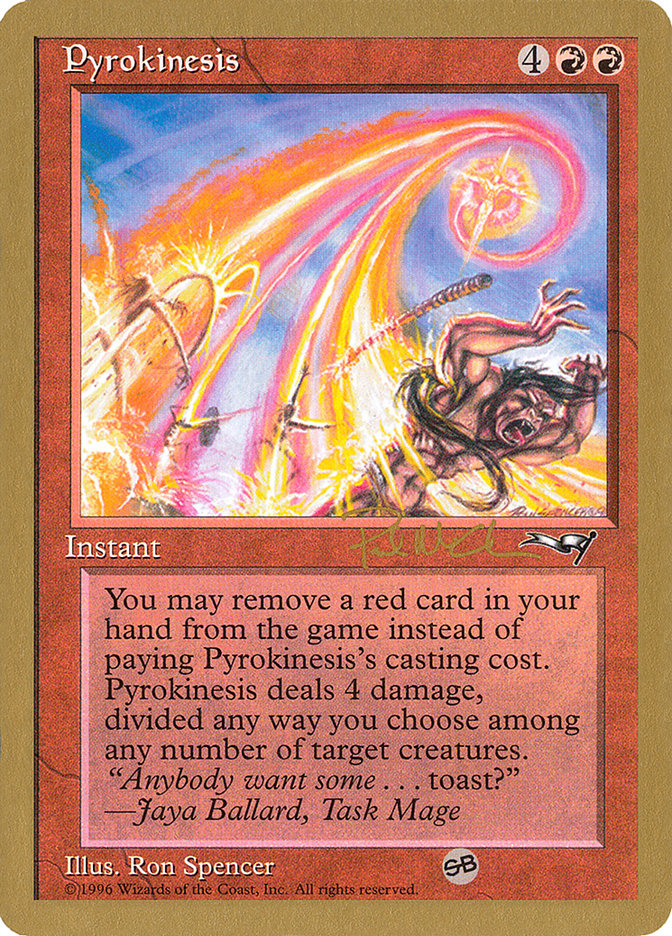 Pyrokinesis (Paul McCabe) (SB) [World Championship Decks 1997] | Good Games Cannington