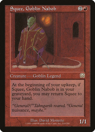 Squee, Goblin Nabob [Mercadian Masques] | Good Games Cannington
