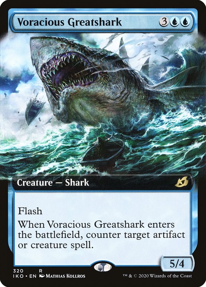 Voracious Greatshark (Extended Art) [Ikoria: Lair of Behemoths] | Good Games Cannington