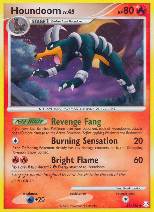 Houndoom (57/146) [Diamond & Pearl: Legends Awakened] | Good Games Cannington