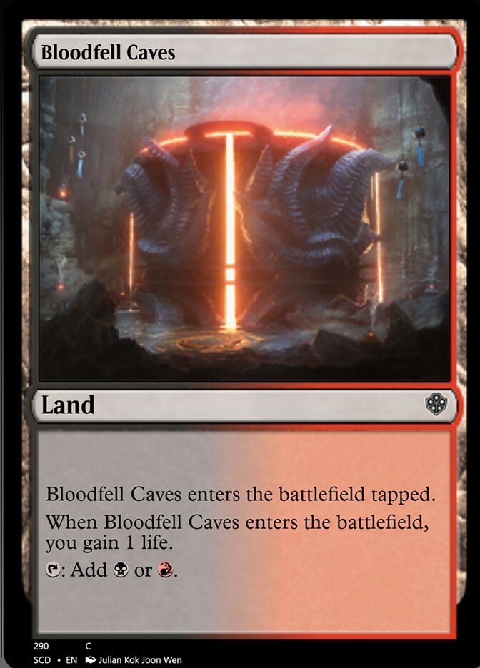 Bloodfell Caves [Starter Commander Decks] | Good Games Cannington
