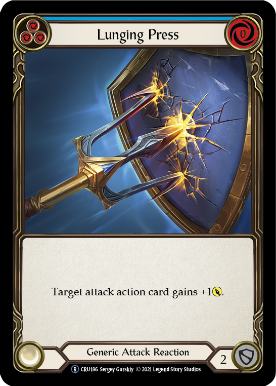 Lunging Press [U-CRU186-RF] Unlimited Rainbow Foil | Good Games Cannington