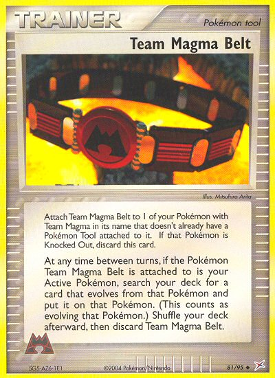 Team Magma Belt (81/95) [EX: Team Magma vs Team Aqua] | Good Games Cannington