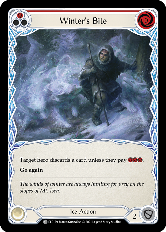 Winter's Bite (Red) [ELE169] (Tales of Aria)  1st Edition Normal | Good Games Cannington