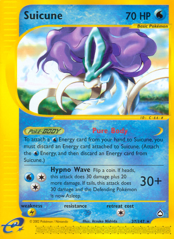 Suicune (37/147) [Aquapolis] | Good Games Cannington