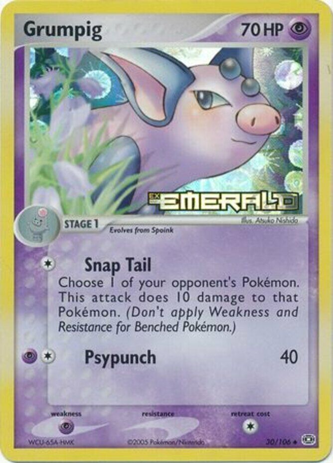 Grumpig (30/106) (Stamped) [EX: Emerald] | Good Games Cannington