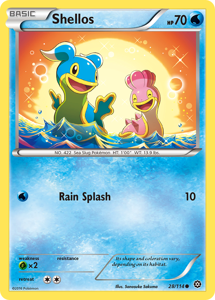 Shellos (28/114) [XY: Steam Siege] | Good Games Cannington