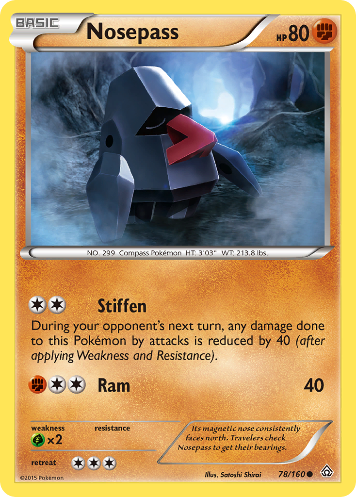 Nosepass (78/160) [XY: Primal Clash] | Good Games Cannington