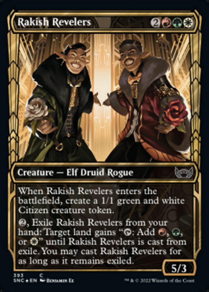 Rakish Revelers (Showcase Golden Age Gilded Foil) [Streets of New Capenna] | Good Games Cannington