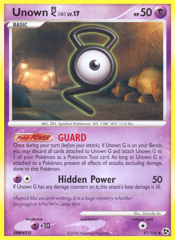 Unown G (57/106) [Diamond & Pearl: Great Encounters] | Good Games Cannington
