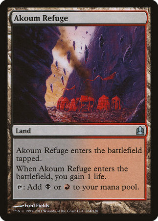 Akoum Refuge [Commander 2011] | Good Games Cannington