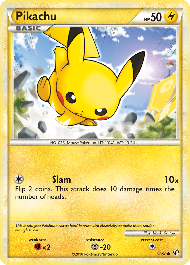 Pikachu (61/90) [HeartGold & SoulSilver: Undaunted] | Good Games Cannington