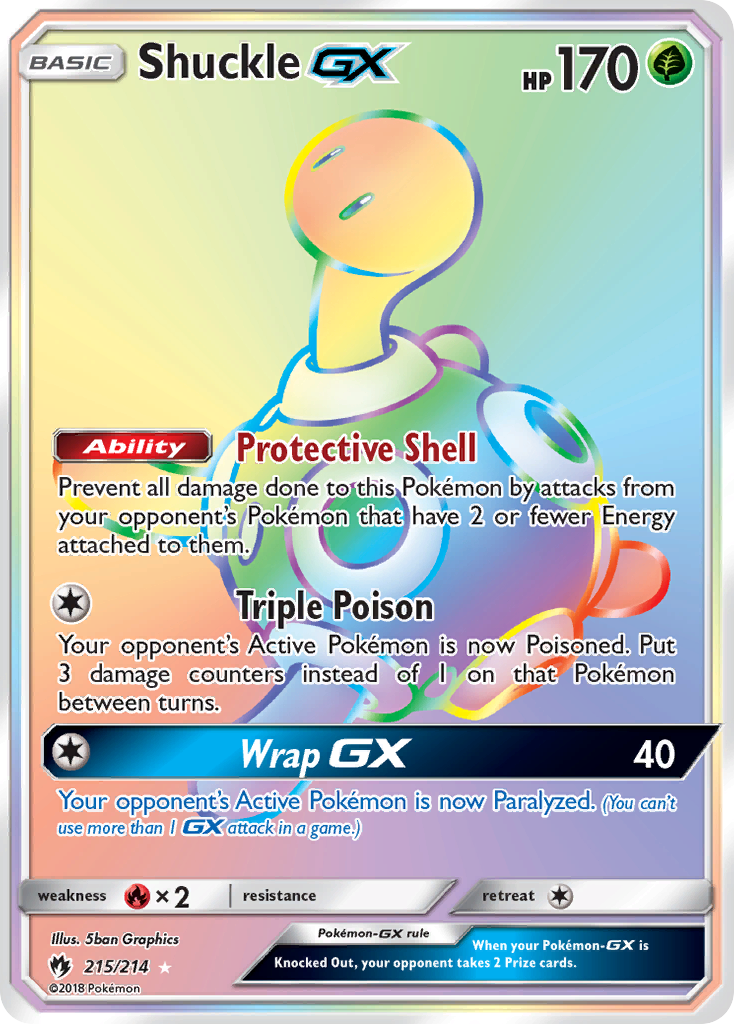 Shuckle GX (215/214) [Sun & Moon: Lost Thunder] | Good Games Cannington