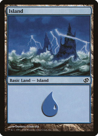 Island (32) [Duel Decks: Jace vs. Chandra] | Good Games Cannington
