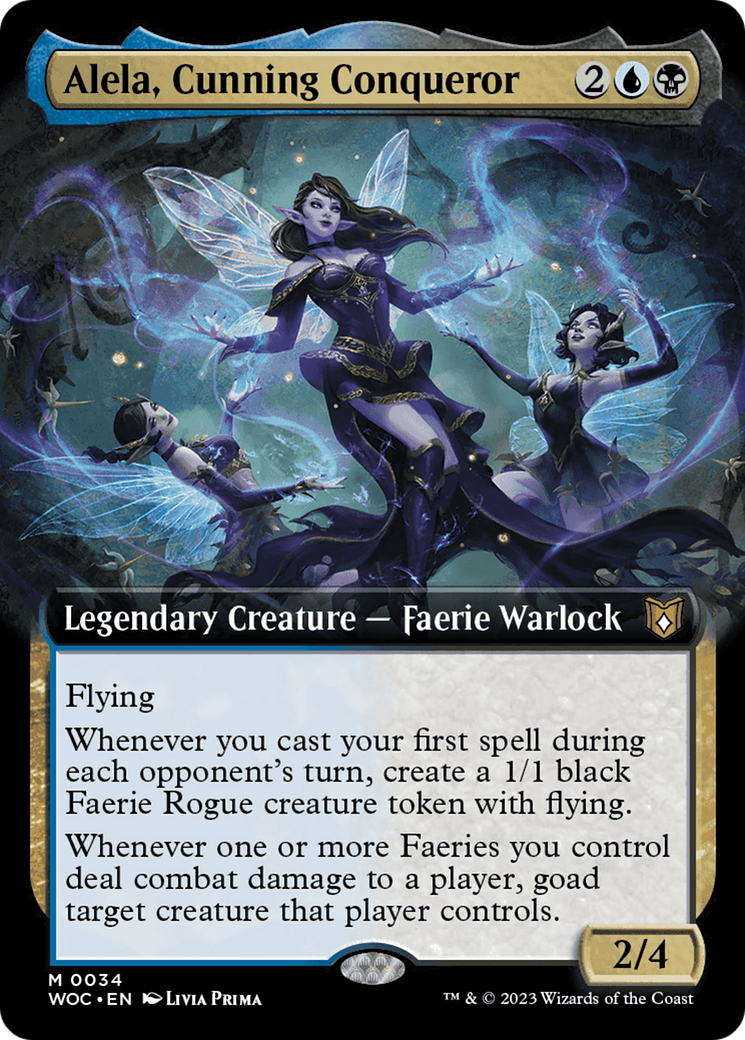 Alela, Cunning Conqueror (Extended Art) [Wilds of Eldraine Commander] | Good Games Cannington
