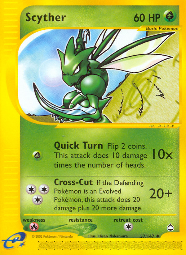 Scyther (57/147) [Aquapolis] | Good Games Cannington