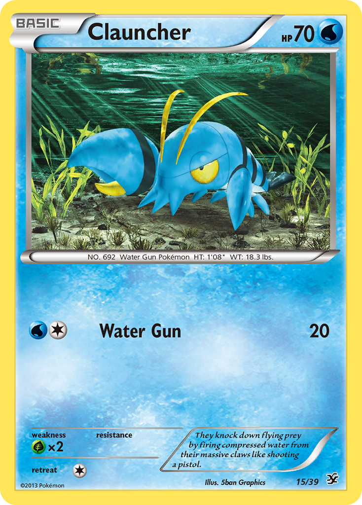Clauncher (15/39) [XY: Kalos Starter Set] | Good Games Cannington