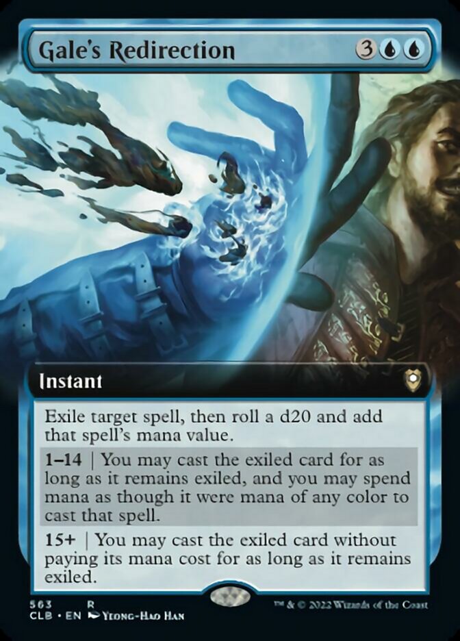 Gale's Redirection (Extended Art) [Commander Legends: Battle for Baldur's Gate] | Good Games Cannington