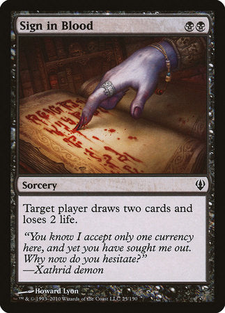 Sign in Blood [Archenemy] | Good Games Cannington