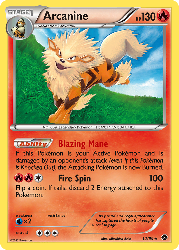 Arcanine (12/99) [Black & White: Next Destinies] | Good Games Cannington
