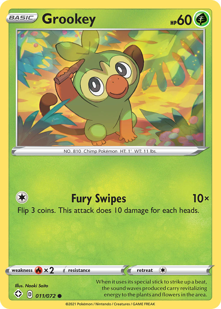 Grookey (011/072) [Sword & Shield: Shining Fates] | Good Games Cannington