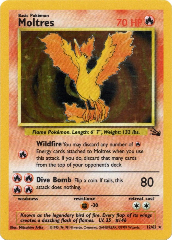 Moltres (12/62) [Fossil Unlimited] | Good Games Cannington
