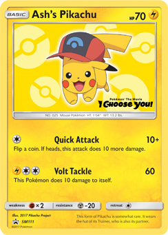 Ash's Pikachu (SM111) [Sun & Moon: Black Star Promos] | Good Games Cannington