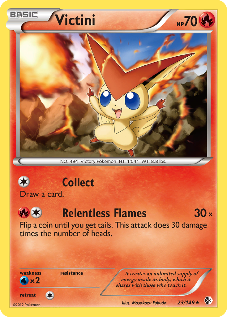 Victini (23/149) [Black & White: Boundaries Crossed] | Good Games Cannington